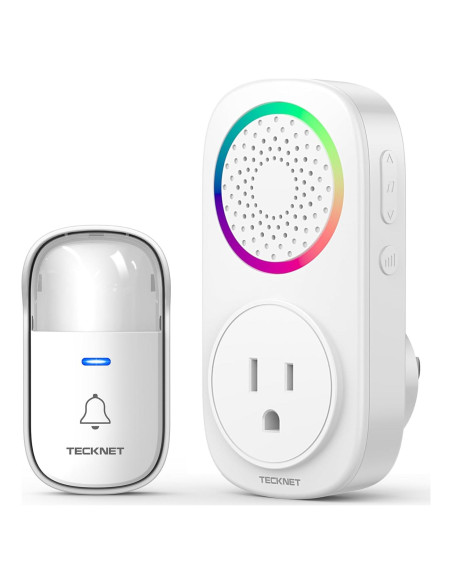 Timbre Inalámbrico Autopropulsado TECKNET - 60 Melodías, IP66