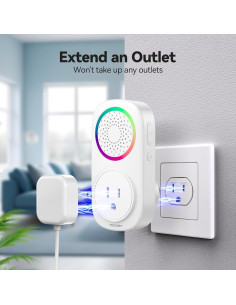 Timbre Inalámbrico Autopropulsado TECKNET - 60 Melodías, IP66 2