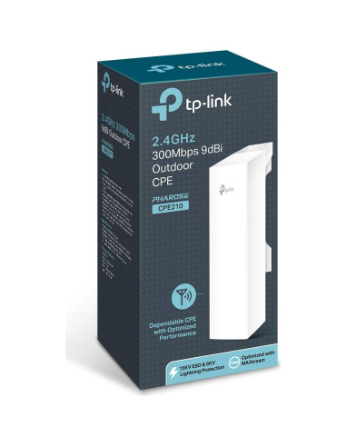 CPE TP-Link 2.4GHz 300Mbps 9dBi al aire libre hasta 5km