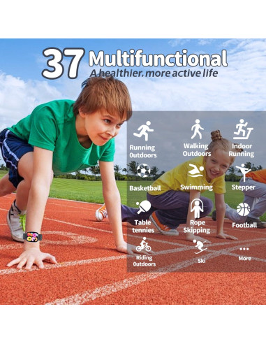 Reloj Inteligente para Niños AYATAHA S60K Negro IP67