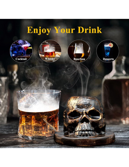 Kit de Ahumador de Cócteles iTayga con Soplete y 4 Sabores