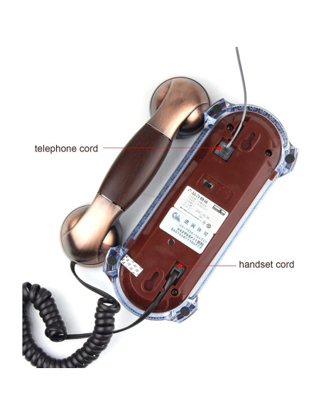 Teléfono Corded Vintage TelPal 309 Montable Pared Escritorio