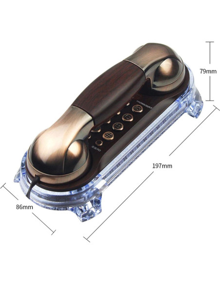 Teléfono Corded Vintage TelPal 309 Montable Pared Escritorio