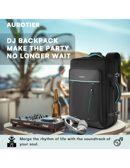 Bolsa DJ Aurotier para DDJ-FLX4/200/400/REV1, 17" Laptop