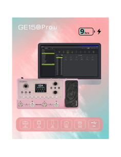 Pedal de Efectos MOOER GE150 Pro Li Rosa para Guitarra 2