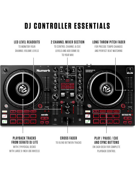 Controlador DJ Numark Mixtrack Pro FX + Auriculares HF125