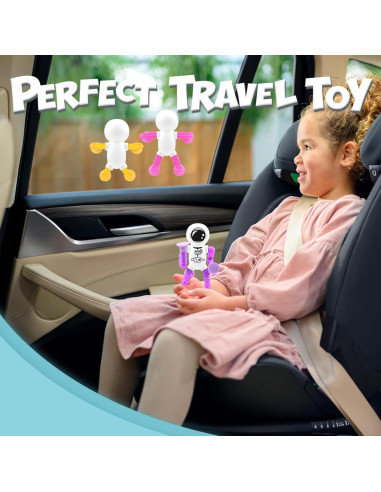 4 Juguetes Astronauta con Ventosa Telescópica Yrissmiss