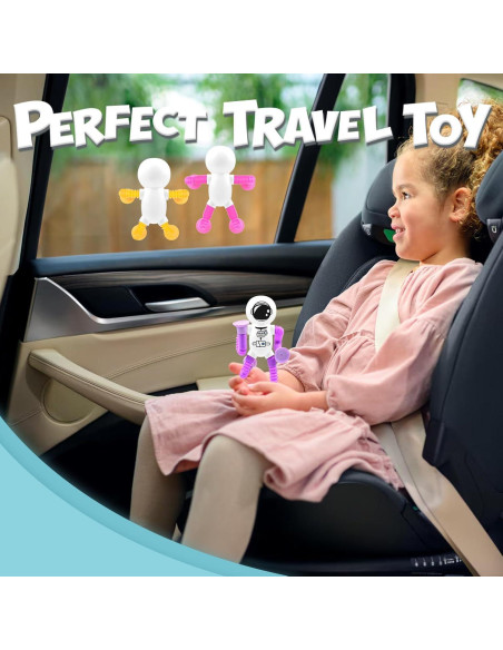 4 Juguetes Astronauta con Ventosa Telescópica Yrissmiss