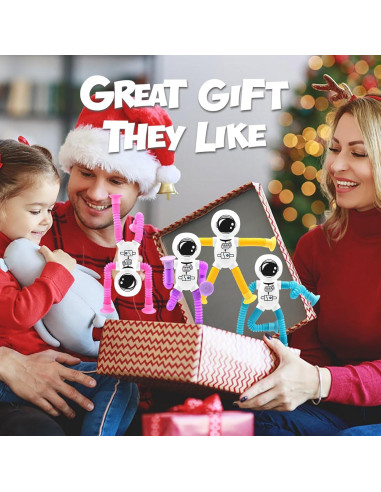 4 Juguetes Astronauta con Ventosa Telescópica Yrissmiss