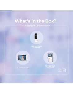 Monitor de Bebé Hubble Nursery Pal Link Premium 5" HD Wi-Fi 2