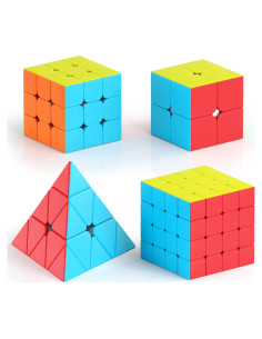 Juego de Cubos de Velocidad Vdealen 2x2 3x3 4x4 y Pirámide