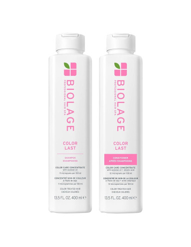 Conjunto Champú y Acondicionador Biolage Color Last 400ml x2 - Protege Cabello Tratado