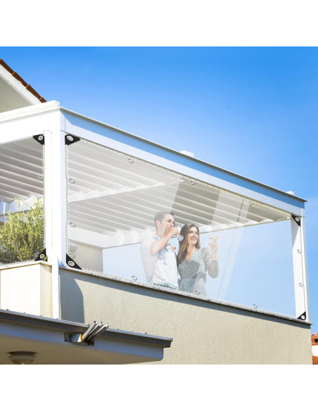 Lona Transparente Resistente al Agua JIAN YA NA 1x1.5m PVC