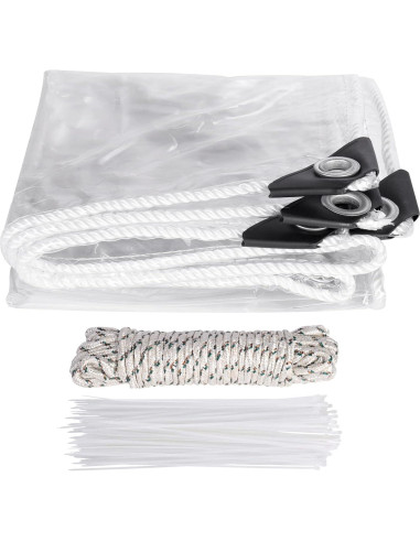 Lona Transparente Resistente al Agua JIAN YA NA 1x1.5m PVC