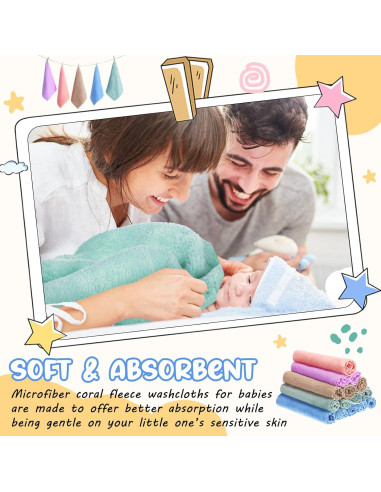 Paquete de 100 Toallitas de Microfibra Handepo 25x25 cm Coloridas