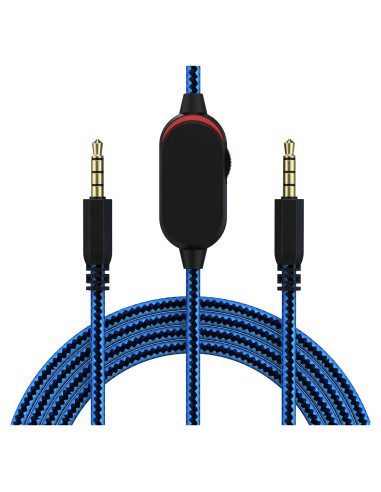 Cable de audio para auriculares Puiixur 2m con control de volumen