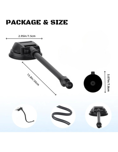 Soporte de Ventosa Epronic para Pantalla Carplay 30 cm Ajustable