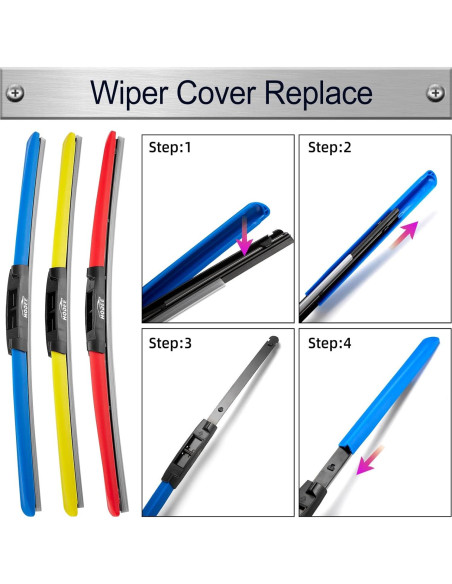 Limpiaparabrisas HODEE 66cm + 43cm + 36cm para Subaru