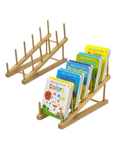 Estantería para Niños AAiphuwew 2 Piezas Madera 5 Niveles