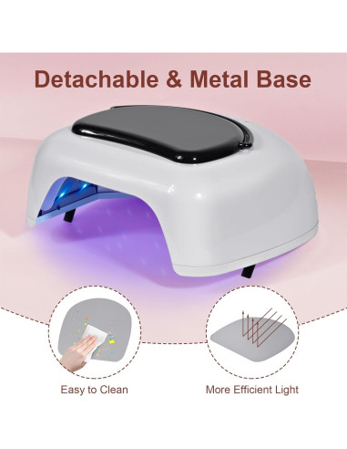 Lámpara de Uñas UV LED 96W Ludysic Inalámbrica Portátil