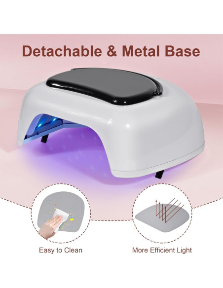 Lámpara de Uñas UV LED 96W Ludysic Inalámbrica Portátil