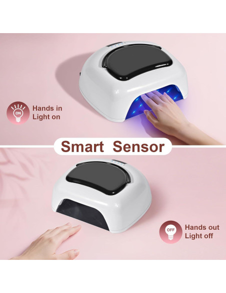 Lámpara de Uñas UV LED 96W Ludysic Inalámbrica Portátil