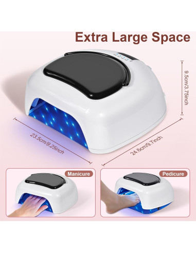 Lámpara de Uñas UV LED 96W Ludysic Inalámbrica Portátil