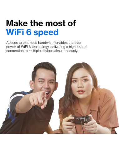 Enrutador Mesh WiFi 6 Linksys MR20EC Doble Banda 3.0 Gbps