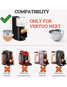 Cápsula de café reutilizable BENFUCHEN para Vertuo Next 230ml 2