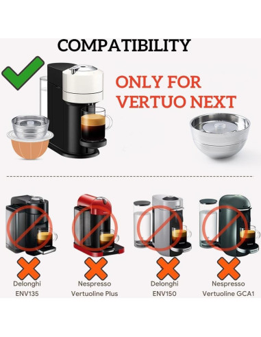 Cápsula de café reutilizable BENFUCHEN para Vertuo Next 230ml