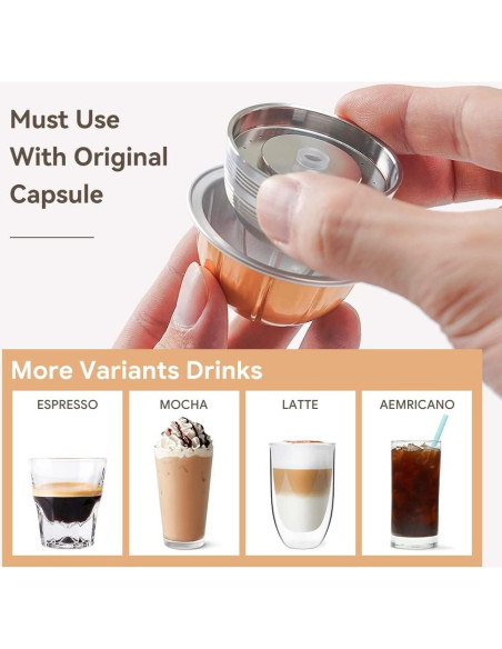 Cápsula de café reutilizable BENFUCHEN para Vertuo Next 230ml