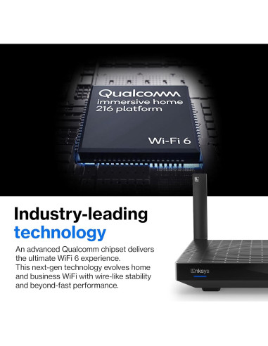 Enrutador Mesh WiFi 6 Linksys MR20EC Doble Banda 3.0 Gbps