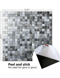 Azulejos de Mosaico Autoadhesivos XUANINY 10 Piezas 30x30cm 2