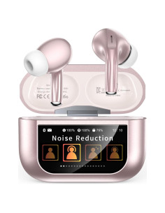 Auriculares Inalámbricos Huizhou T20 Bluetooth 5.4 ANC 48H Oro Rosa
