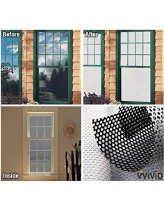 Película de Ventana Perforada VViViD Blanca 30.48x137.16 cm 2