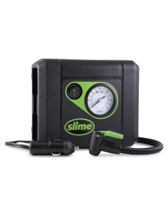 Inflador de Neumáticos Slime 40060, Compacto 12V, 10 min