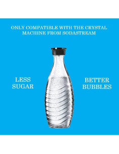 Carafe de Carbonatación Sodastream Clara Vidrio 613.5 ml - Paquete de 2 2