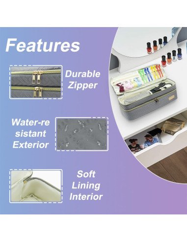 Bolsa de Viaje para Herramientas de Cabello Revlon Gris