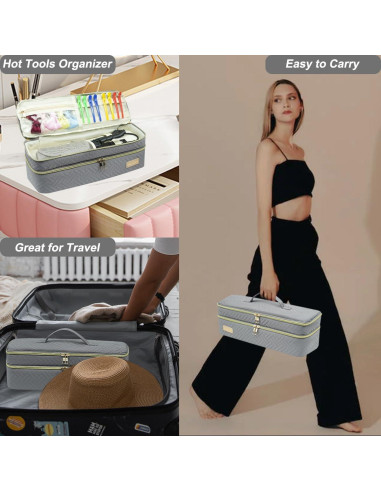 Bolsa de Viaje para Herramientas de Cabello Revlon Gris