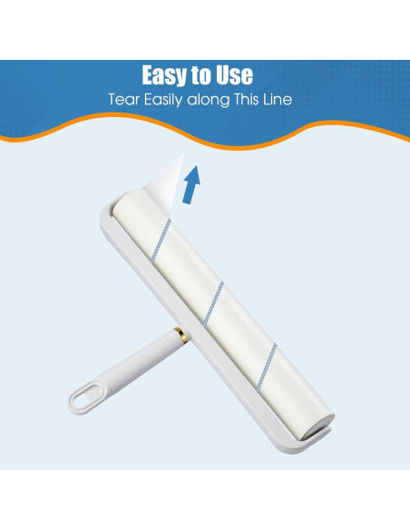 Rodillo de Pelusa Grande DYMOLL 14.17" Extra Pegajoso 360 Hojas Rodillo de Pelusa Grande DYMOLL 14.17" Extra Pegajoso 360 Hojas