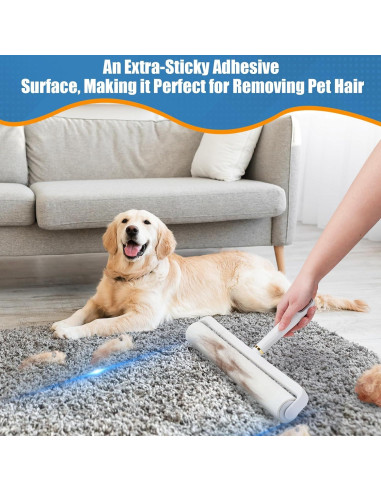 Rodillo de Pelusa Grande DYMOLL 14.17" Extra Pegajoso 360 Hojas