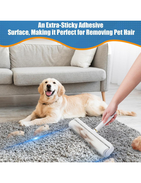 Rodillo de Pelusa Grande DYMOLL 14.17" Extra Pegajoso 360 Hojas Rodillo de Pelusa Grande DYMOLL 14.17" Extra Pegajoso 360 Hojas