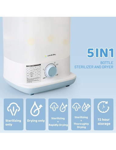 Vaporera y Secadora Eléctrica Little Bo Baby 5 en 1 2.42 kg
