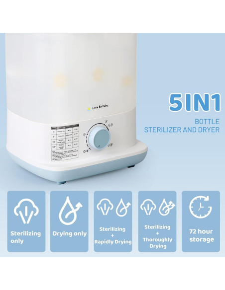 Vaporera y Secadora Eléctrica Little Bo Baby 5 en 1 2.42 kg