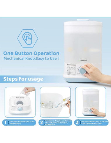 Vaporera y Secadora Eléctrica Little Bo Baby 5 en 1 2.42 kg