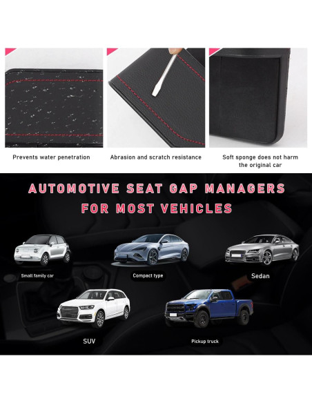 Relleno Espacio entre Asientos Sylvil con Portavasos Negro