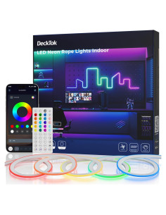 Luces de Cuerda LED RGB 5M DeckTok - Control Remoto y App