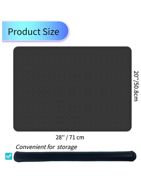 Protector de Estufa Eléctrica Iycnkok 71.12x50.8cm Silicona Negro Protector de Estufa Eléctrica Iycnkok 71.12x50.8cm Silicona Negro