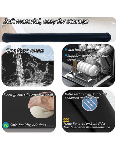 Protector de Estufa Eléctrica Iycnkok 71.12x50.8cm Silicona Negro