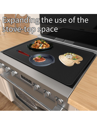 Protector de Estufa Eléctrica Iycnkok 71.12x50.8cm Silicona Negro